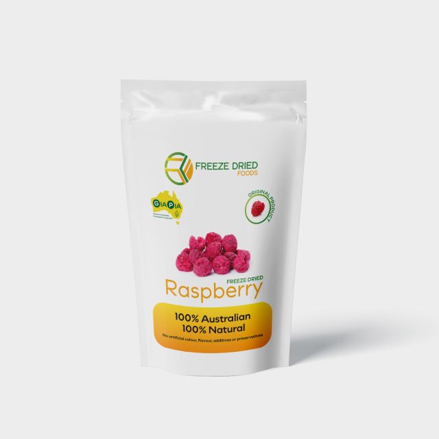 Freeze Dried Australian Raspberries Retail Packs